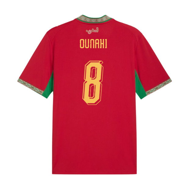 2026-2027 Morocco Home Shirt (Ounahi 8)-SoccerKits Hub | Buy Soccer Jerseys Online